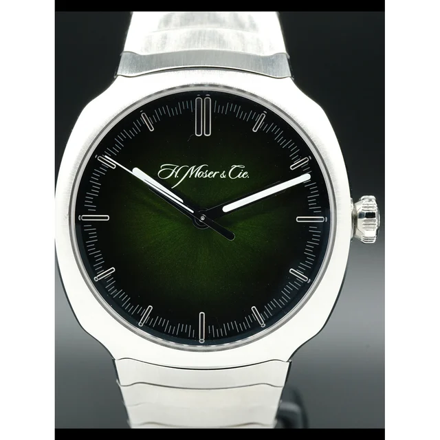 H. Moser & Cie. - Moser & Cie. Streamliner Centre Seconds Green Dial 210000024058 kol saat