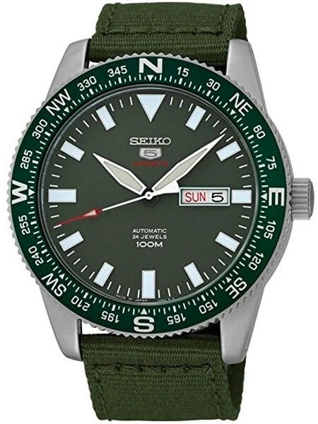 Seiko Sports 24-Jewel, Automatic with Rotating Compass Bezel #SRP663J1 44 mm kol saati