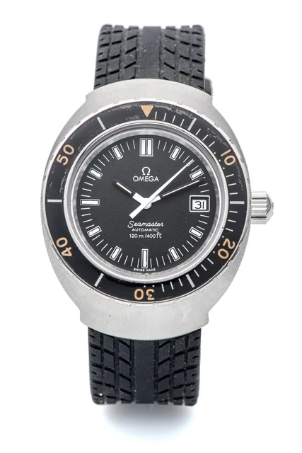 OMEGA Ref. 166.091, self-winding, centre-seconds, date, black dial; “Seamaster 200m/660ft”