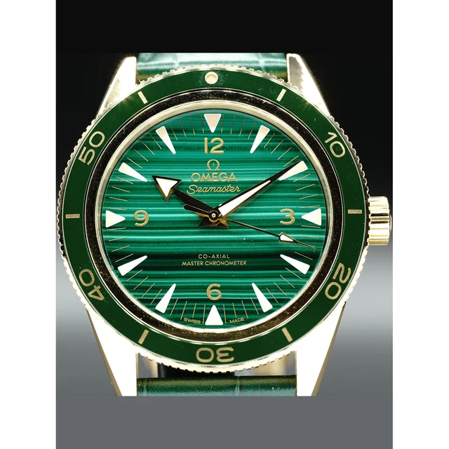 OMEGA Seamaster Yellow Gold Green Chronometer 41mm 234.63.41.21.99.001 210000018770 kol sa