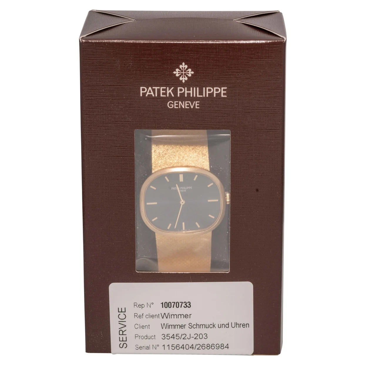 Patek Philippe PATEK PHILIPPE REF. 3545-2 HORIZONTAL ELLIPSE YELLOW GOLD kol saati