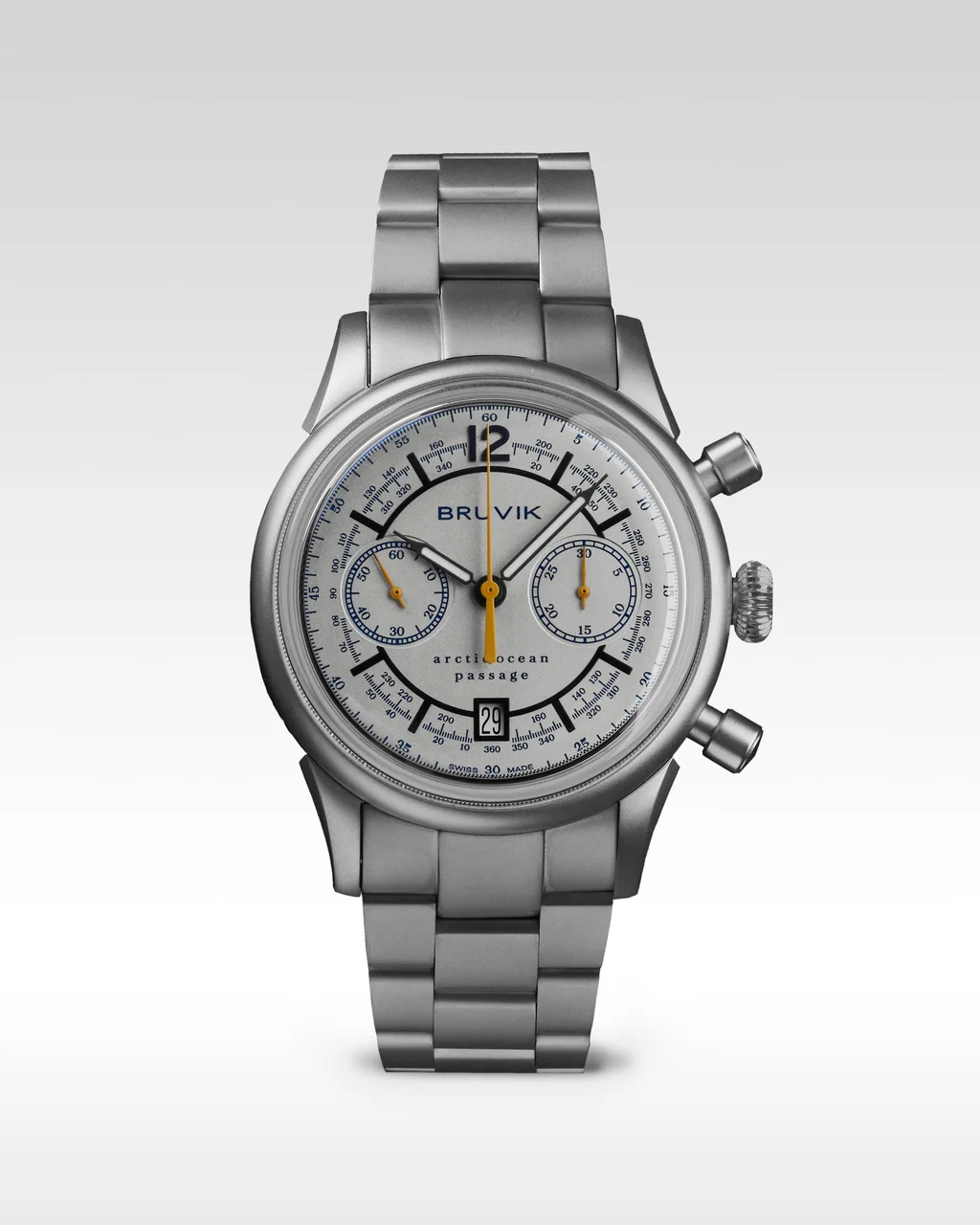 Bruvik Fine Timepieces 000010AOBCHRG 42 mm kol saati