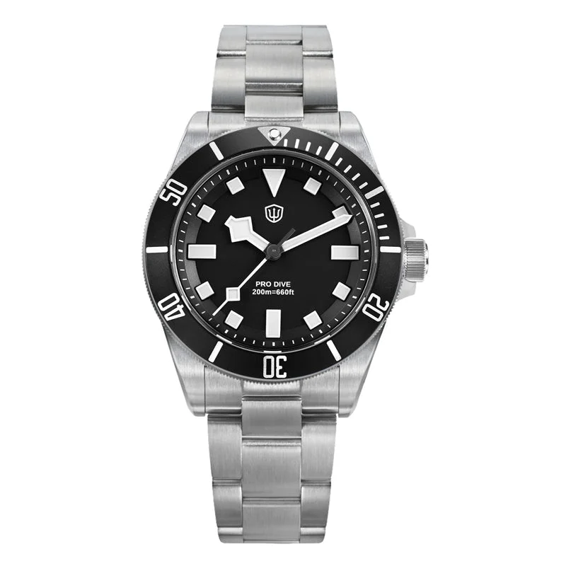 Watchdives WD1969PRO- 黑面-方块钉 - 钢带 Watchdives-WD1969PRO- 黑面-方块钉 - 钢带 38 mm kol saati
