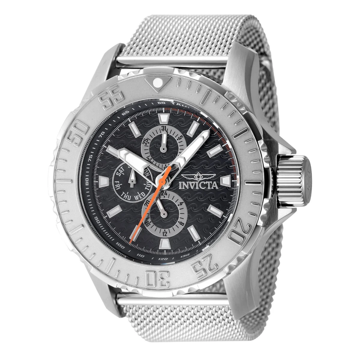 Invicta Vintage Hydros Watch - 49.5mm. Steel (48010) 49.5 mm kol saati