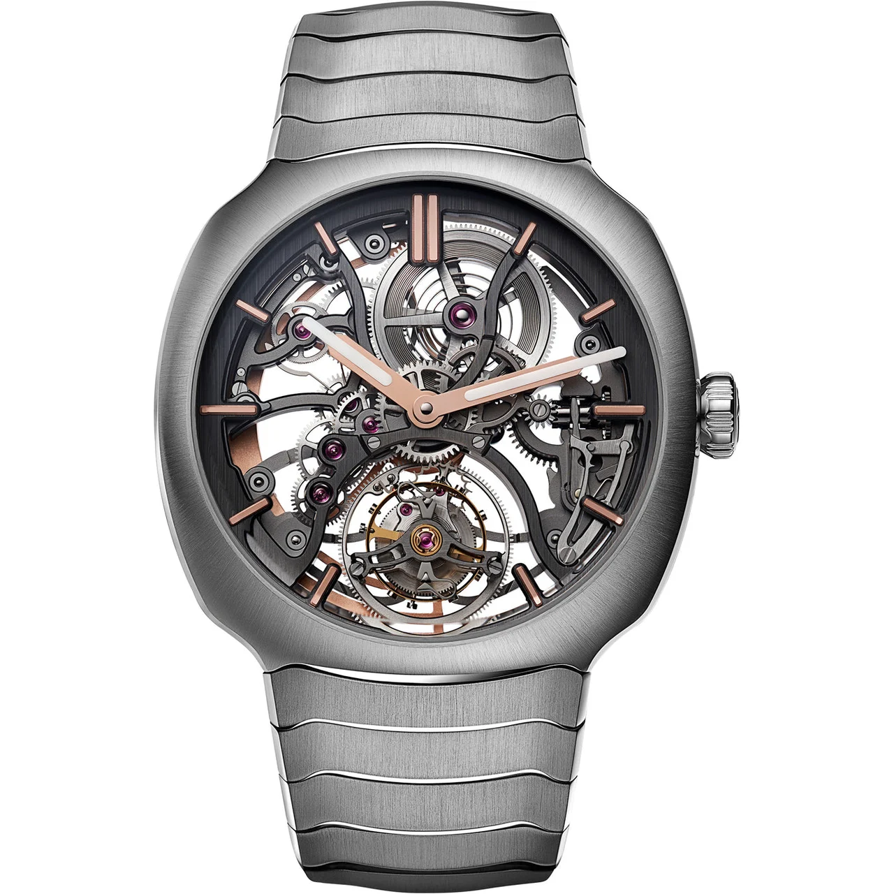 H. Moser & Cie. - Moser & Cie. Streamliner Tourbillon Skeleton 6814-1200 kol saati