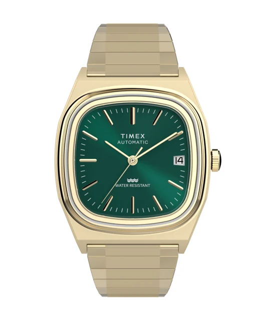 Timex Automatic 1983 E Line 34mm Stainless Steel Expansion Band Watch TW2Y67700 kol saati