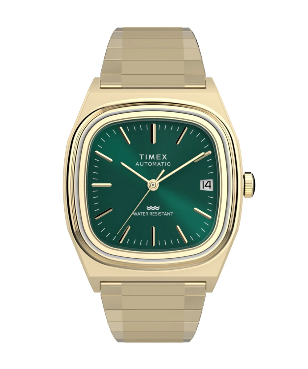 Timex Automatic 1983 E Line 34mm Stainless Steel Expansion Band Watch TW2Y67700 34 mm kol saati