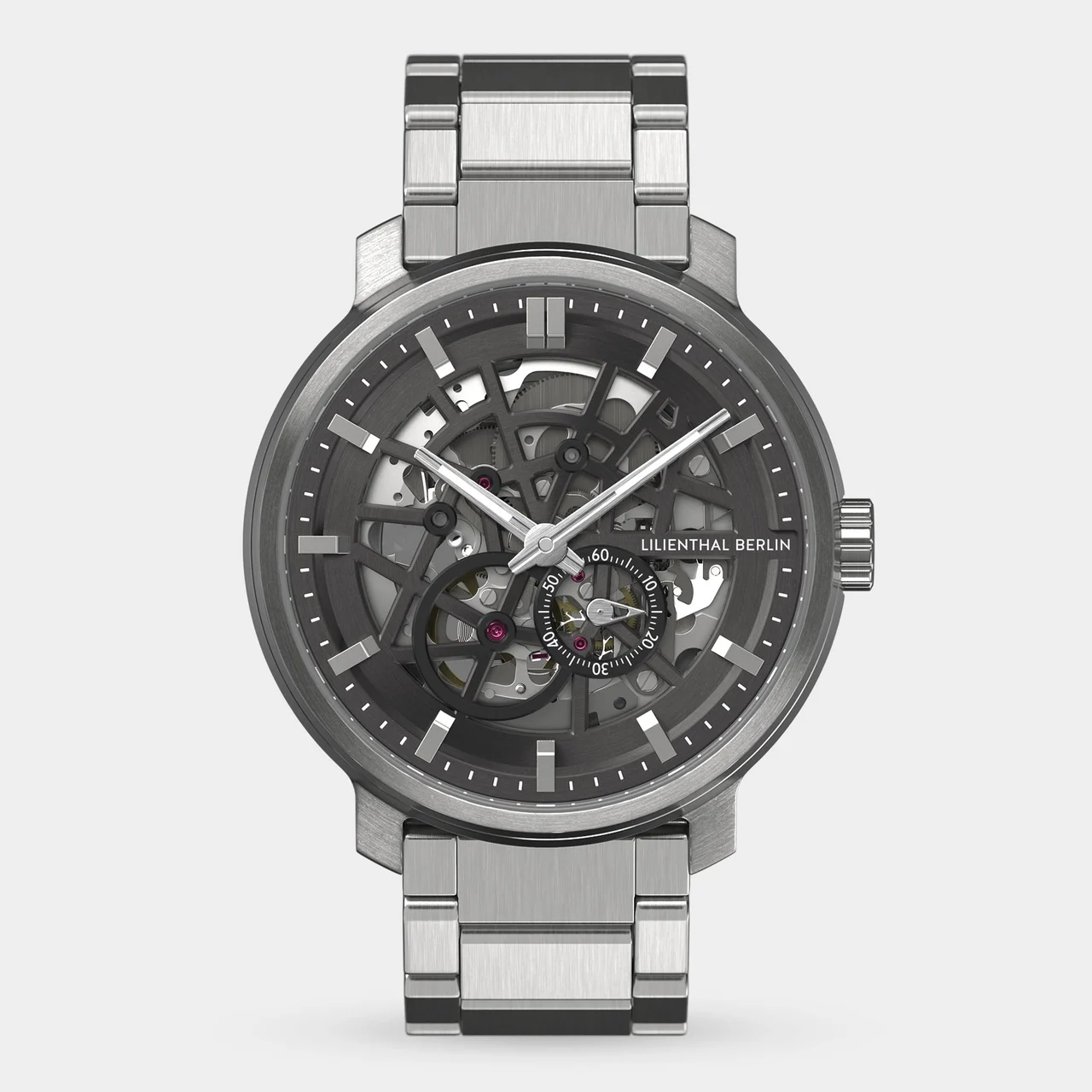 Lilienthal Berlin Neolux Skeleton N3-001-B040AB 42 mm kol saati