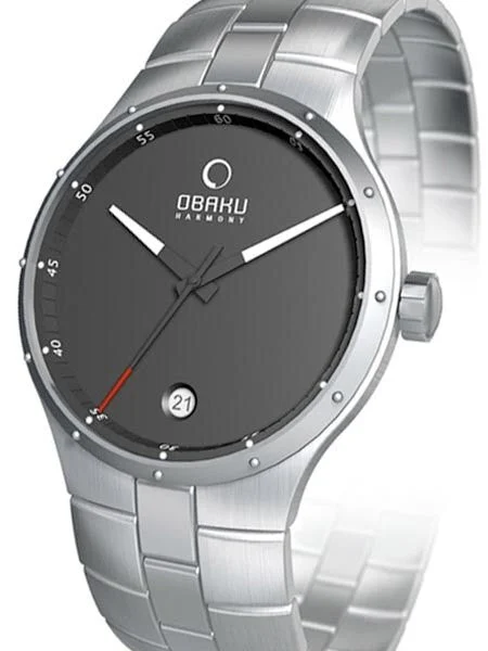 Obaku Harmony Quartz Watch with Stainless Steel Bracelet. #V111GCBSC kol saati