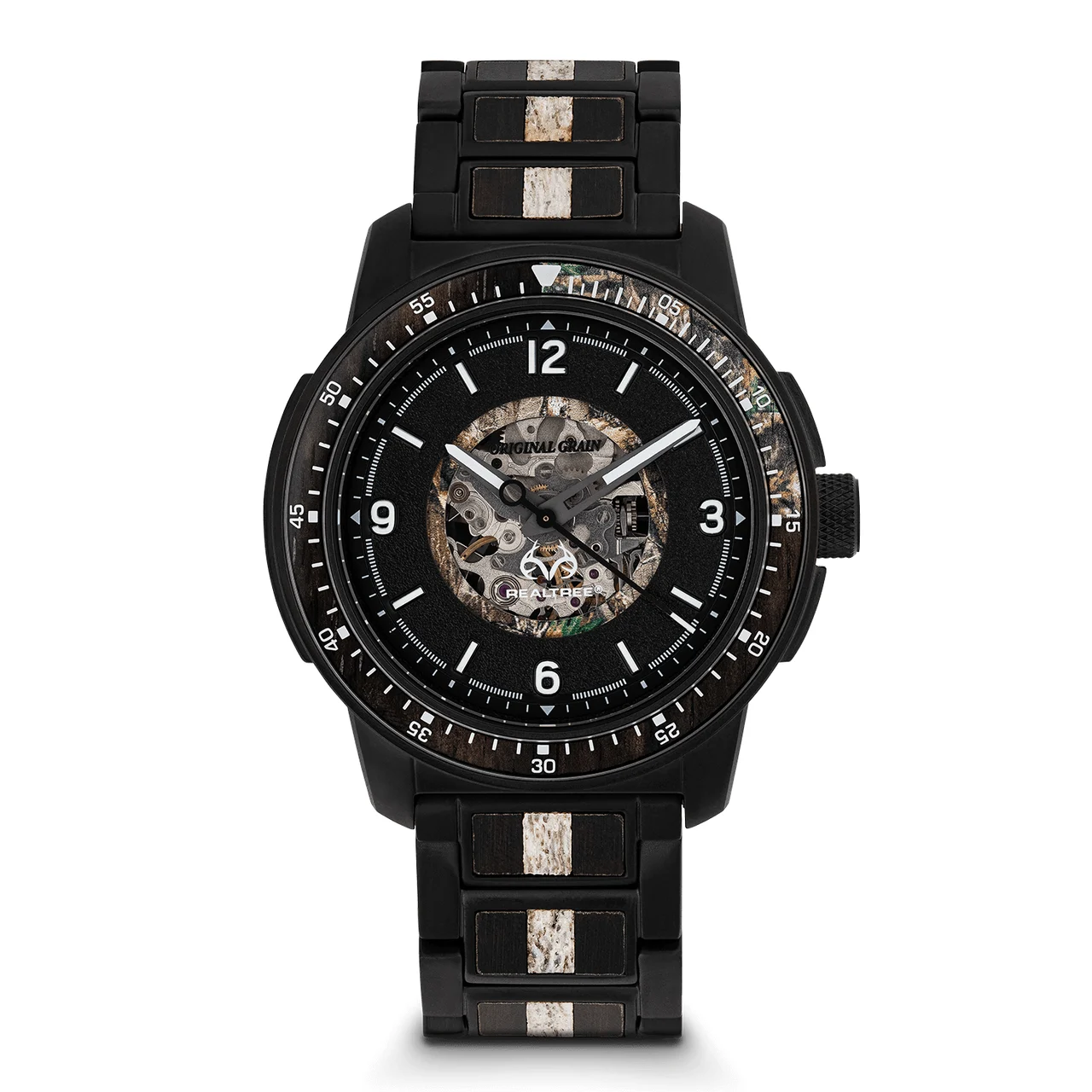 Original Grain Realtree OG-B44-RT-AUTO-BLK 44 mm kol saati