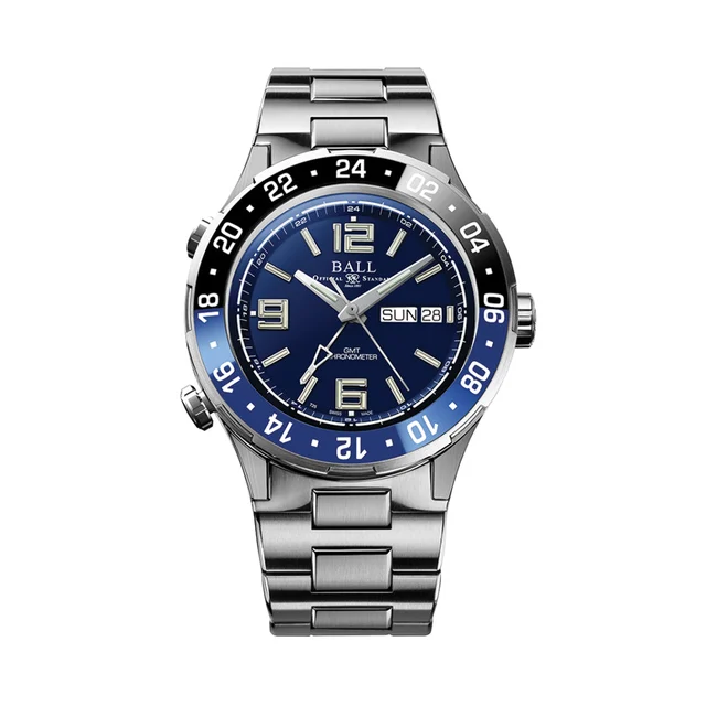 BALL Watch Roadmaster Marine GMT Limited Edition 40mm - Blue on Bracelet DG3000A-S1CJ-BE k