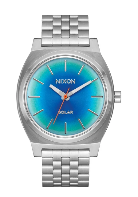 Nixon US Time Teller Solar - Silver / Rainbow A1369-5201-00 kol saati