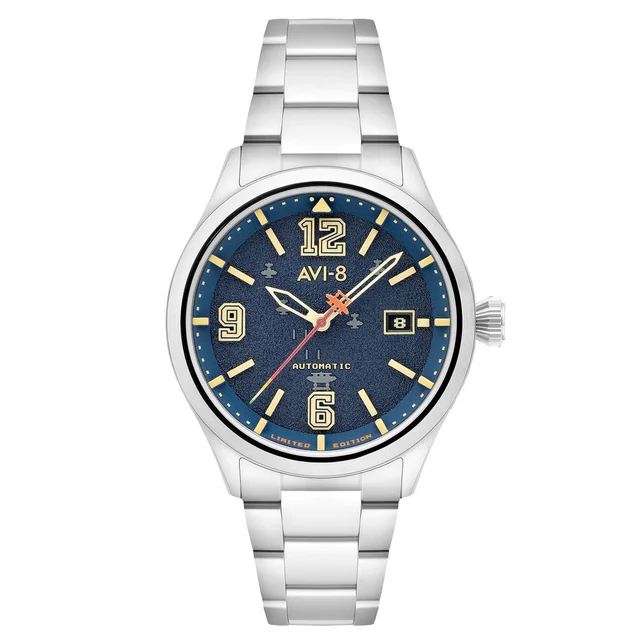 AVI-8 Capcom 1942 Automatic Limited Edition Blue Watch AV-4104-11 kol saati