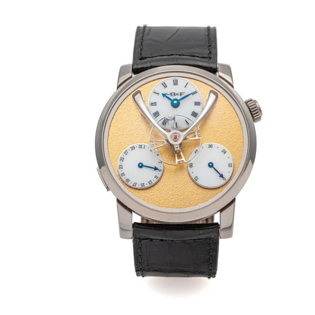 Mb&f REF. 03.WL.FY, LEGACY MACHINE SPLIT ESCAPEMENT, NO. 8/18, WHITE GOLD kol saati