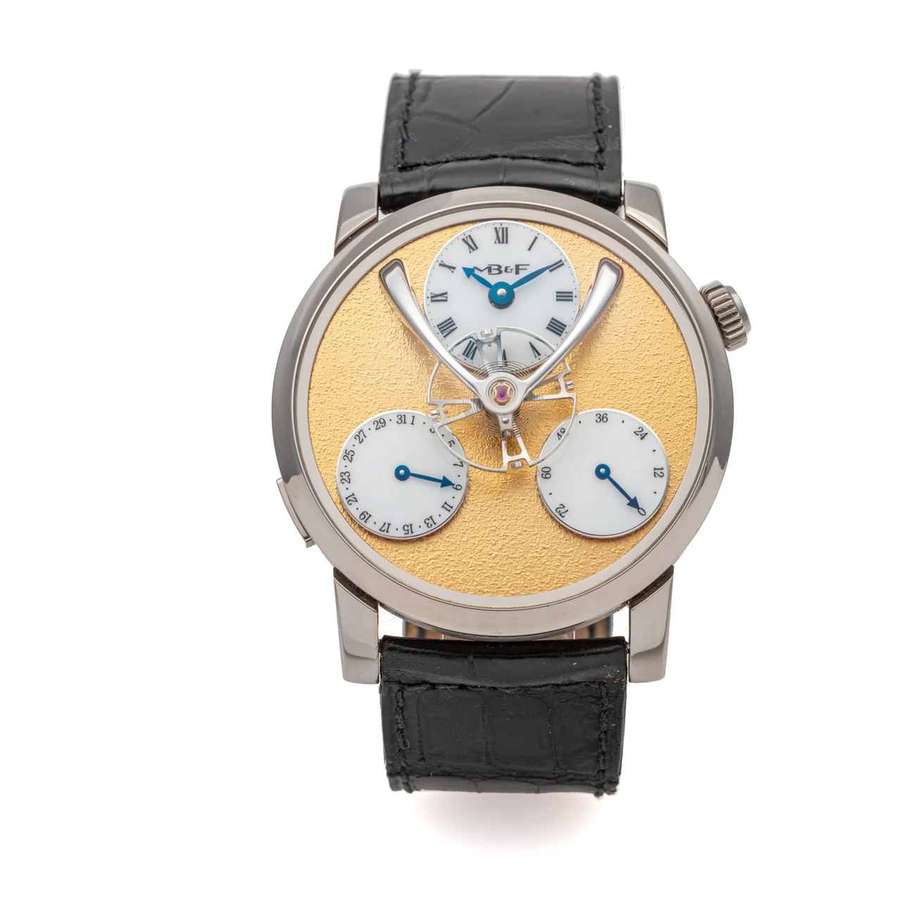 Mb&f REF. 03.WL.FY, LEGACY MACHINE SPLIT ESCAPEMENT, NO. 8/18, WHITE GOLD kol saati