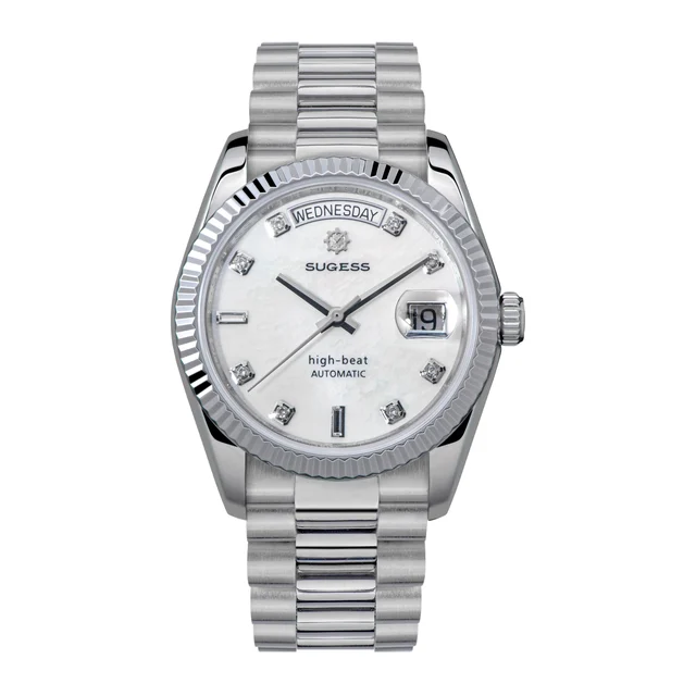Sugess Heritage S449 DD Date and Day Display DD36 36mm Stainless St kol saati