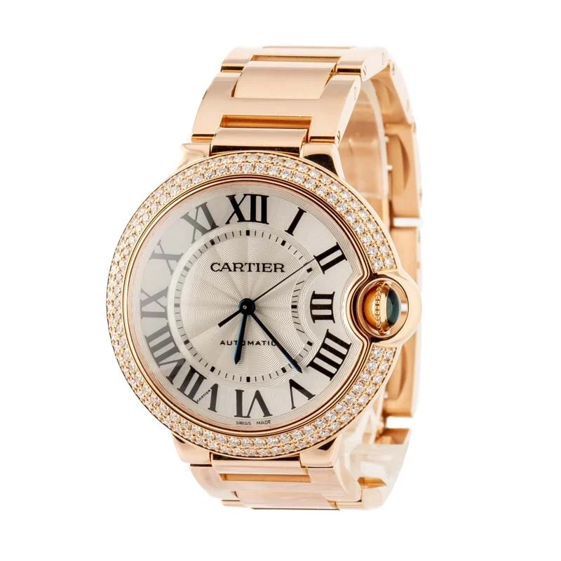 Cartier Ballon Bleu WE9005Z3 Diamond Bezel kol saati