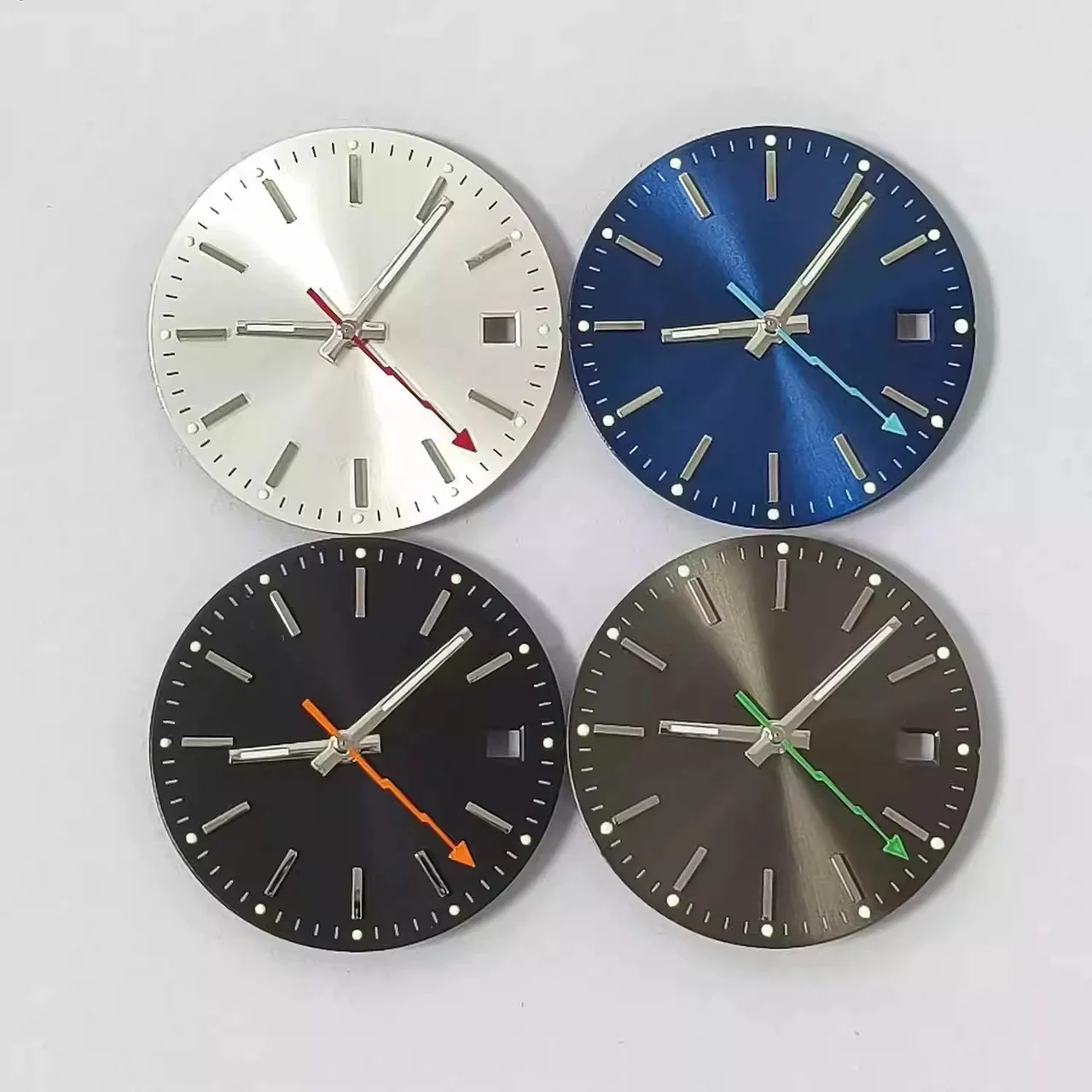 Tandorio Miyota 8215 Dial Green luminous watch accessories 29mm lume hands for Japanese 8215 8200 and Pearl 2813 movements 5993004909443 29 mm kol saati