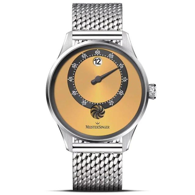 Meistersinger Panthero Jumping Hour Sunburst Golden Yellow PTJH935_MIL kol saati