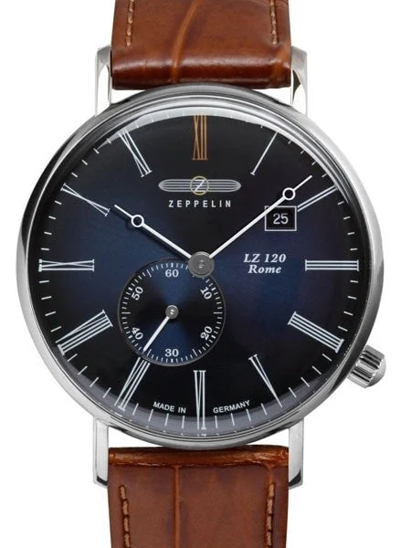 Graf Zeppelin Rome Series Swiss Quartz Dress Watch #7134-3 41 mm kol saati