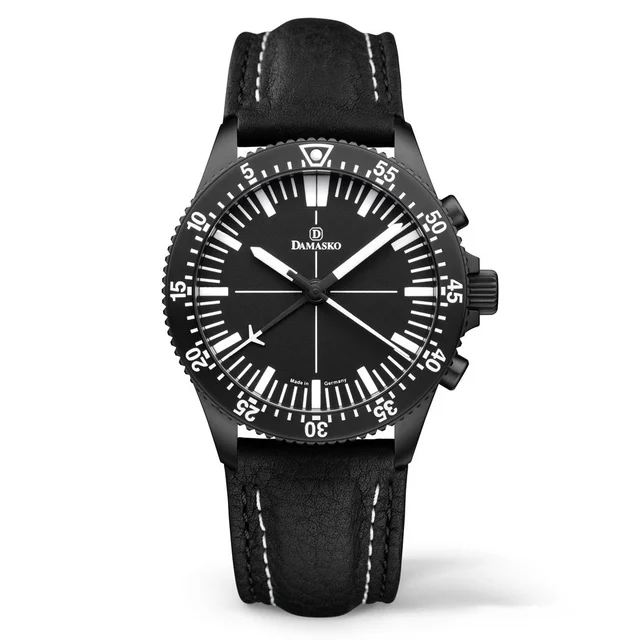 Damasko Black 42mm Chronograph with a Unique 60-Minute Stopwatch Function #DC80 DC80BK kol