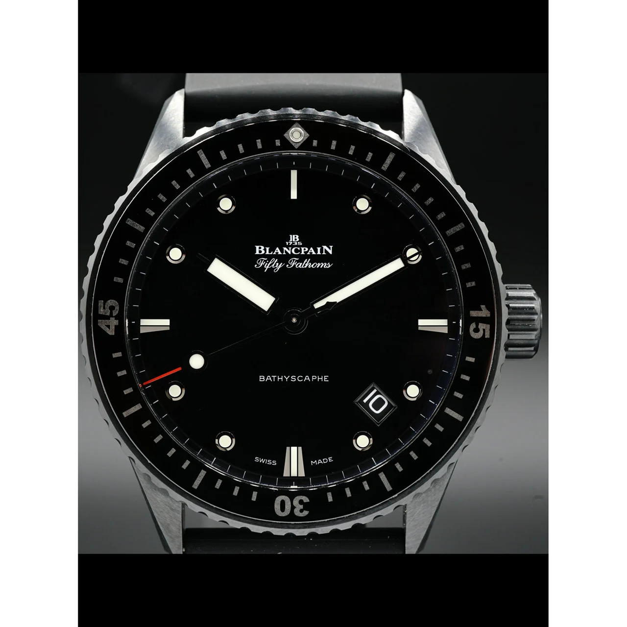 Blancpain Fifty Fathoms Bathyscaphe Ceramic and Liquid Metal 5000-0130-B52A 210000024166 kol saati