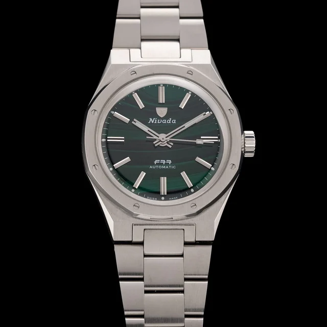 Nivada Grenchen Nivada F77 Malachite Mark I 68036A77 210009N41887 kol saati