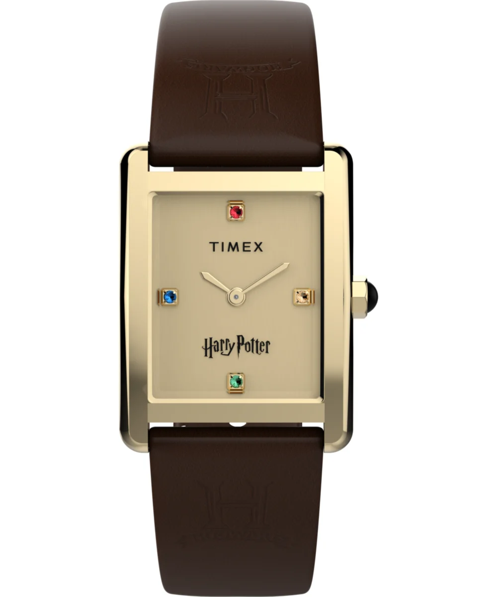 Timex Harry Potter x Hailey Hogwarts 24mm Leather Strap Watch TW2Y75700 24 mm kol saati