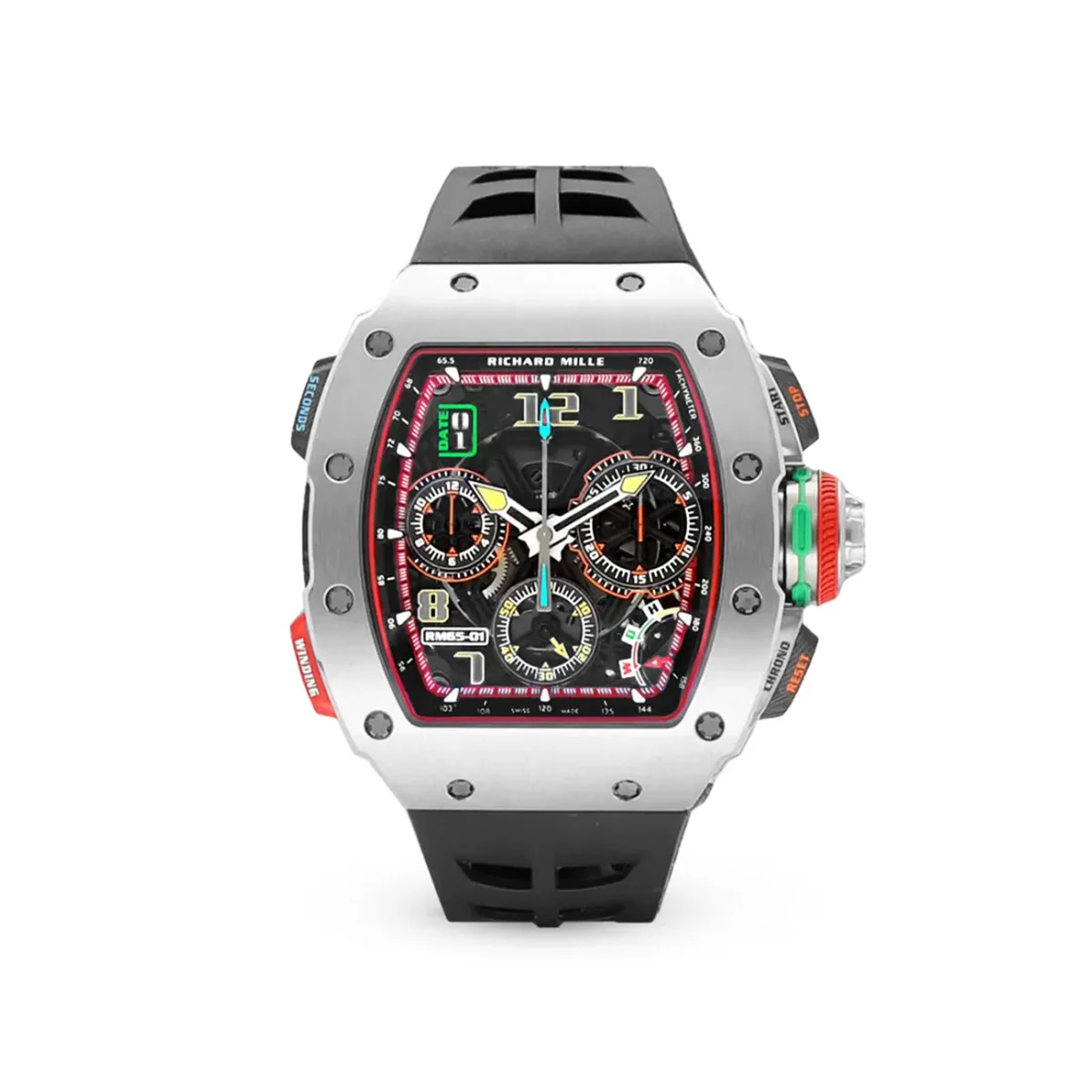 Richard Mille Titanium Watch Richard Mille RM 65-01 Titanium Watch 45 mm kol saati