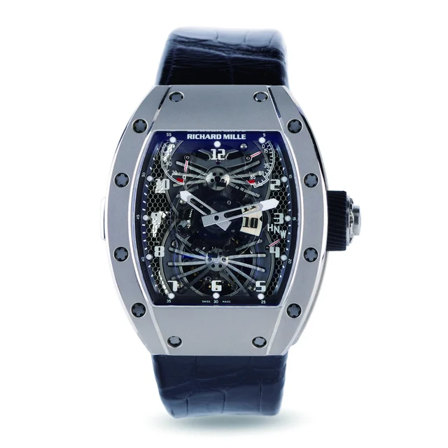 Richard Mille RICHARD MILLE REF. RM022, TOURBILLON AERODYNE DUAL TIME ZONE,18K WHITE GOLD
