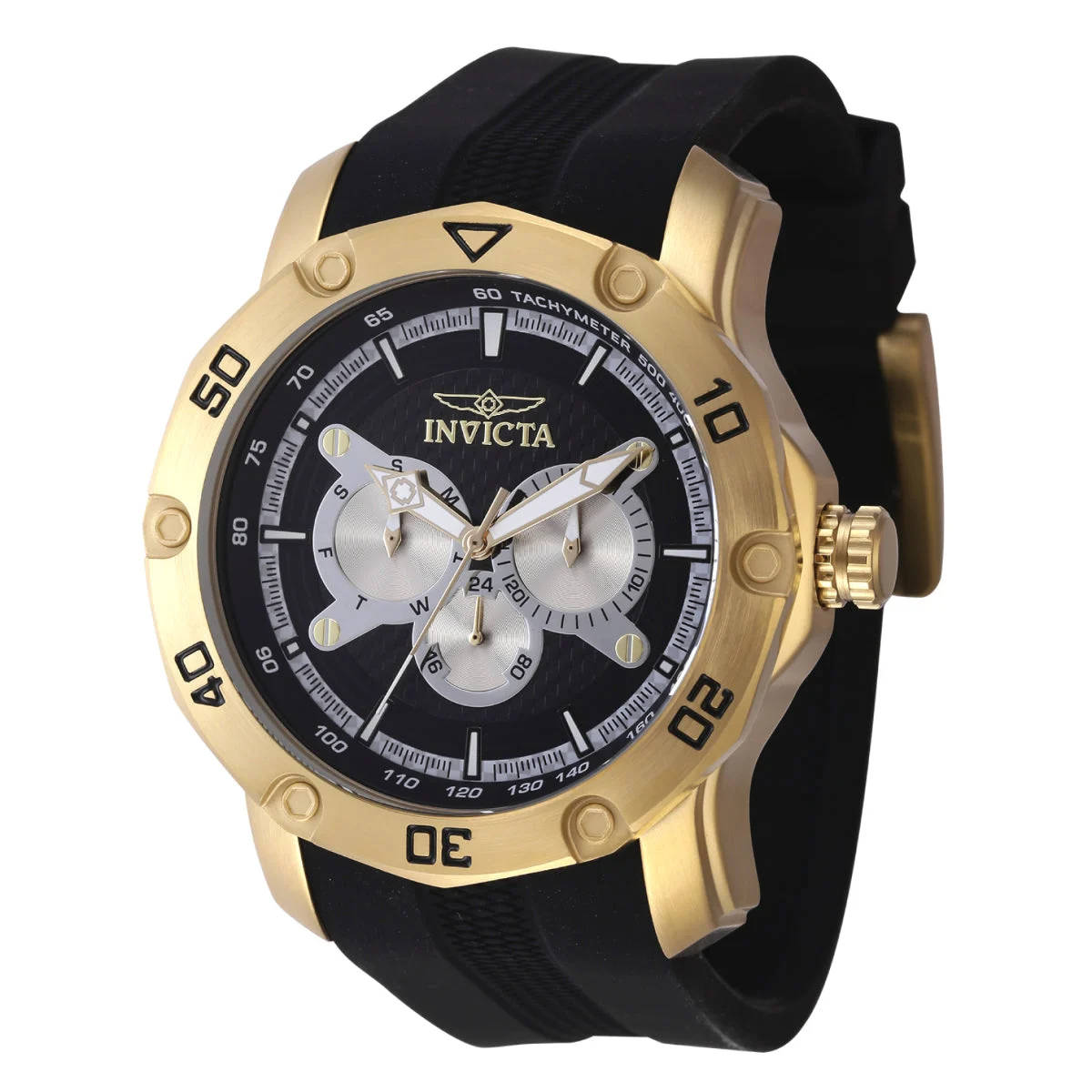 Invicta Pro Diver Watch - 50mm, Black (45743) 50 mm kol saati