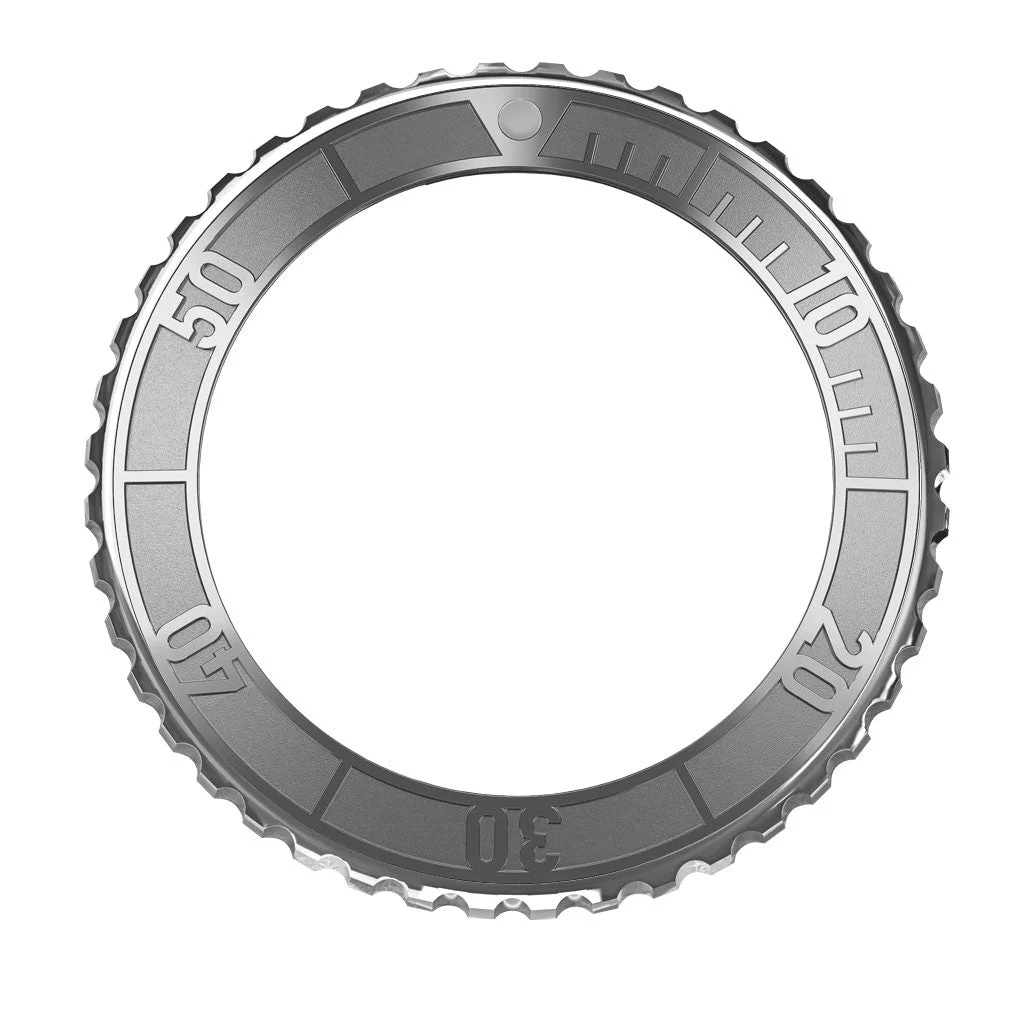 Formex Stainless Steel Bezel with Silver Color Insert for REEF Chronometer #BEZ-2200-100 kol saati