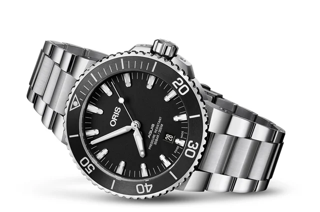 Oris Aquis Date 01 733 7730 4154-07 8 24 05PEB kol saati