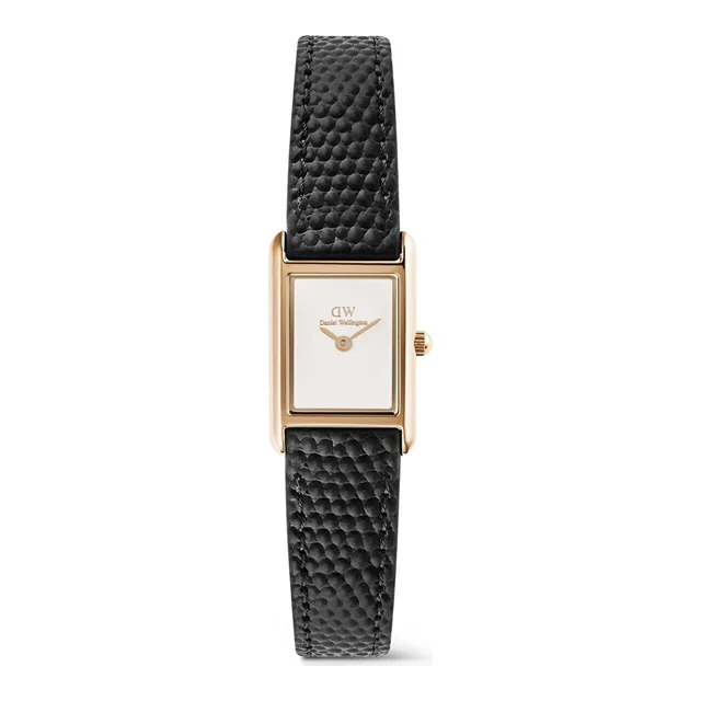 DANIEL WELLINGTON Bound Mini Black Lizard White Rose G DW00600907 kol saati