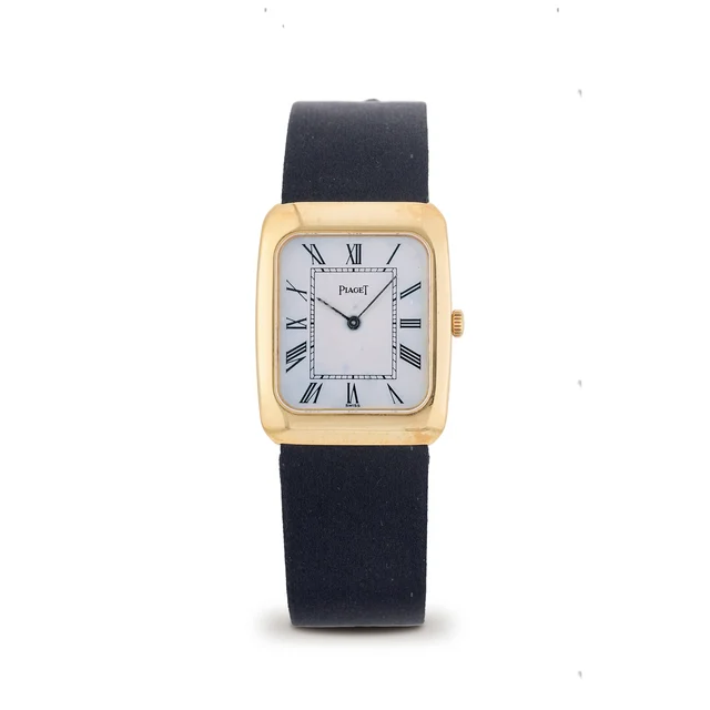 Piaget PIAGET, REF. 96660, LIGHT BLUE MARBLE, 18K YELLOW GOLD kol saati