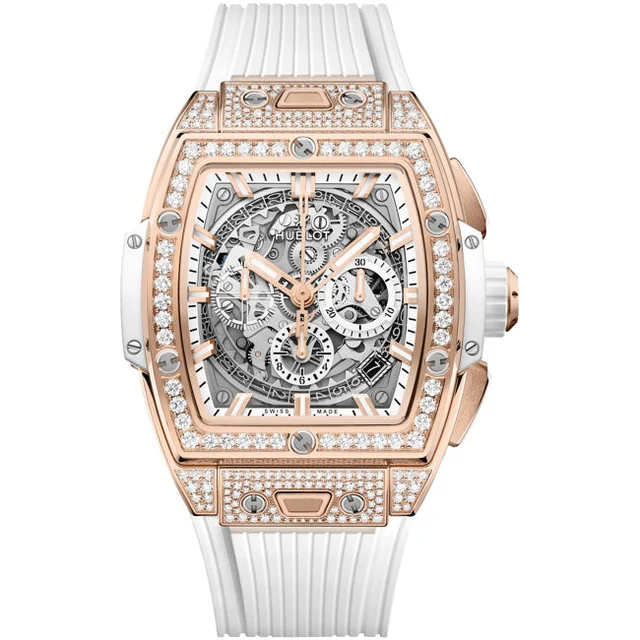Hublot Spirit of Big Bang King Gold White Pavé 42mm 642.OE.2010.RW.1604 kol saati