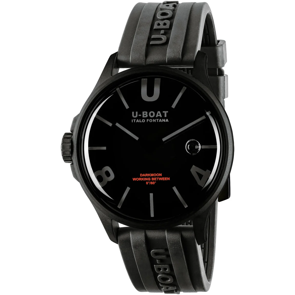 U-Boat Darkmoon 44mm BK Black Curved PVD 9544 44 mm kol saati