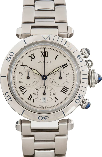Cartier Pasha W31018H3 Silver Dial kol saati