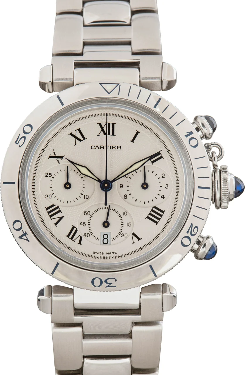 Cartier Pasha W31018H3 Silver Dial kol saati