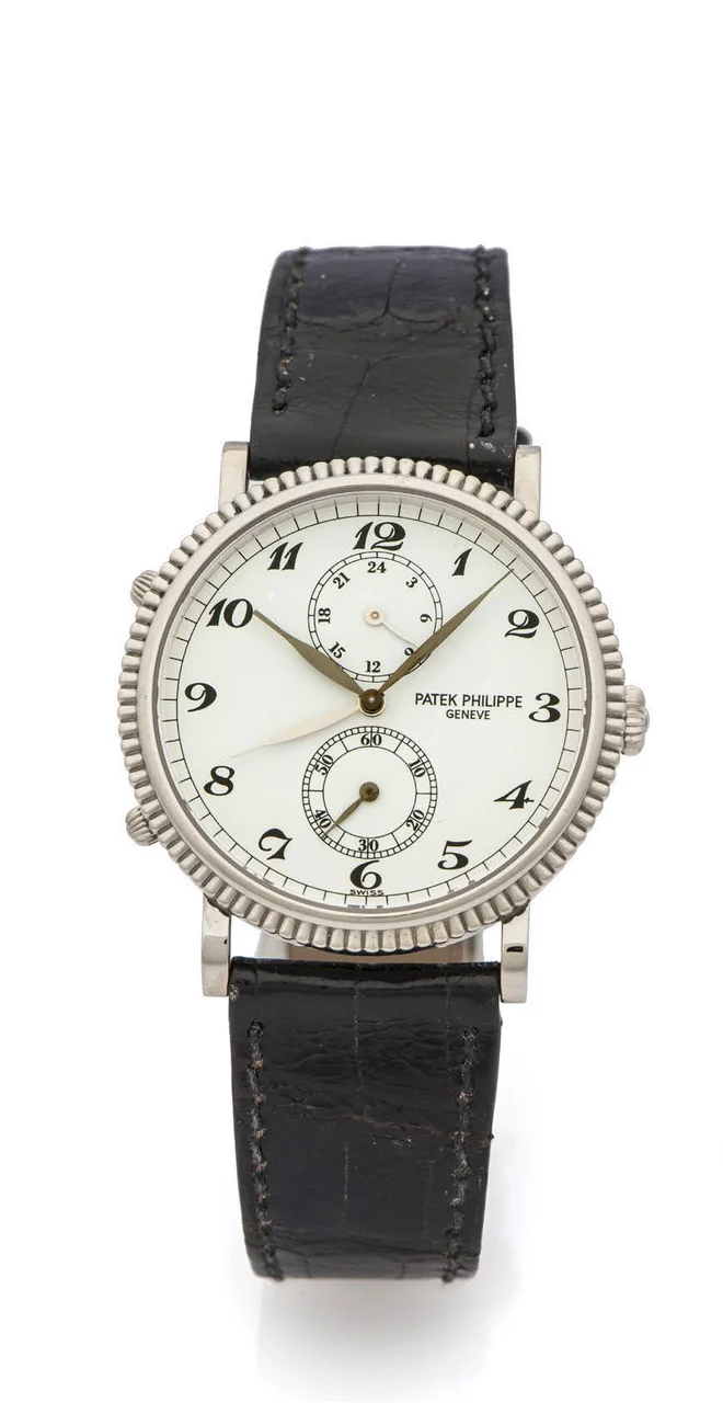 Patek Philippe PATEK PHILIPPE REF. 5034 TRAVEL TIME YELLOW GOLD RETAILED BY BEYER kol saati