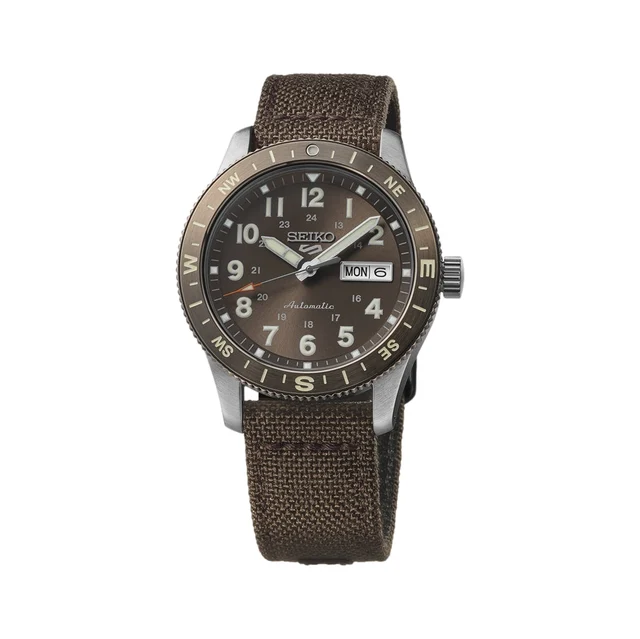 Seiko Sports Field Series 41mm - Brown on Fabric Strap HDB009 kol saati