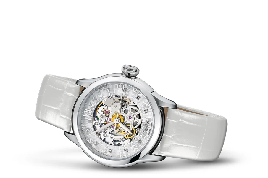 Oris Artelier Skeleton Diamonds 01 560 7604 4019-07 5 16 67FC 31 mm kol saati