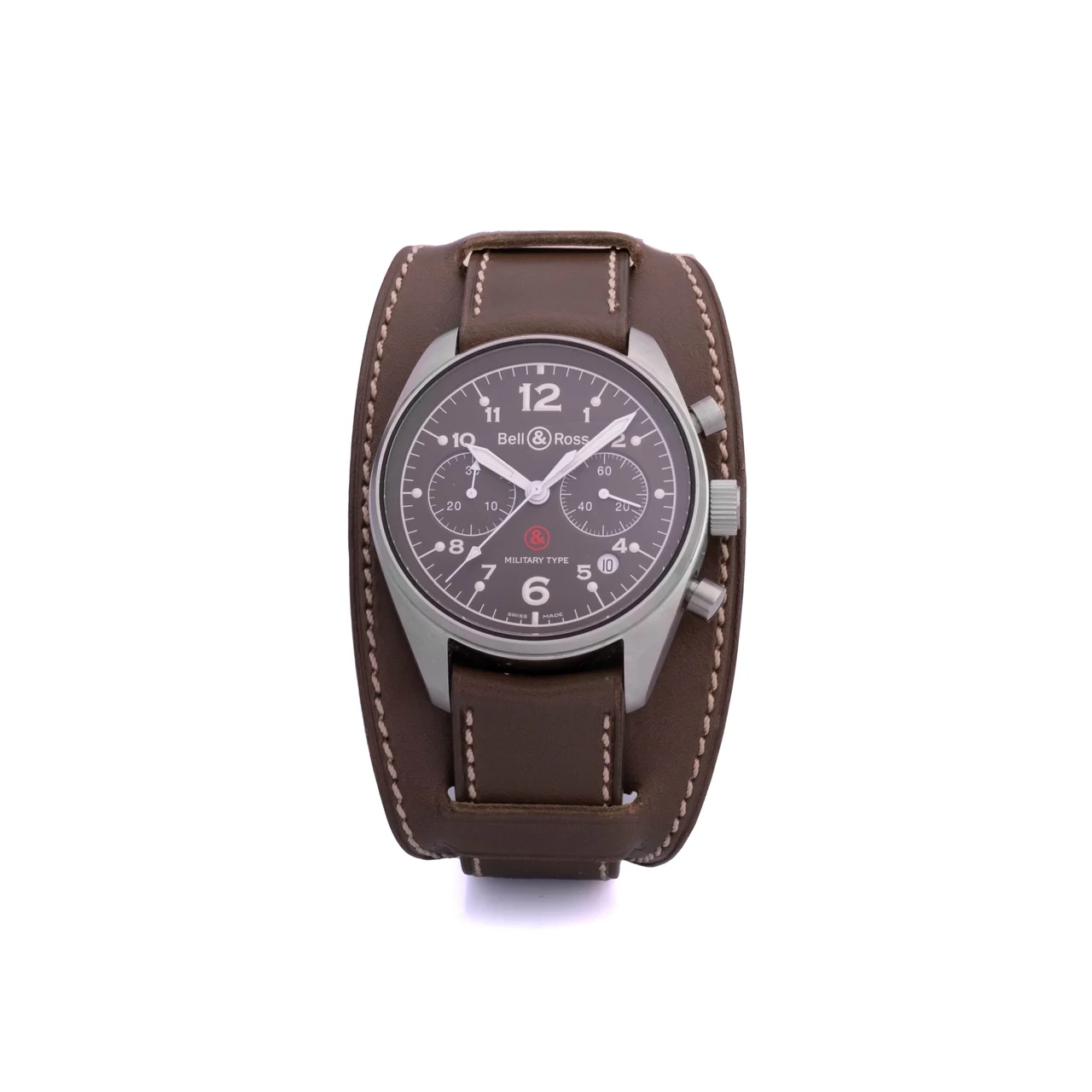 Bell & Ross BELL & ROSS, REF. 126.M.S, VINTAGE 126XL MILITARY TYPE LIMITED EDITION STAINLESS STEEL kol saati