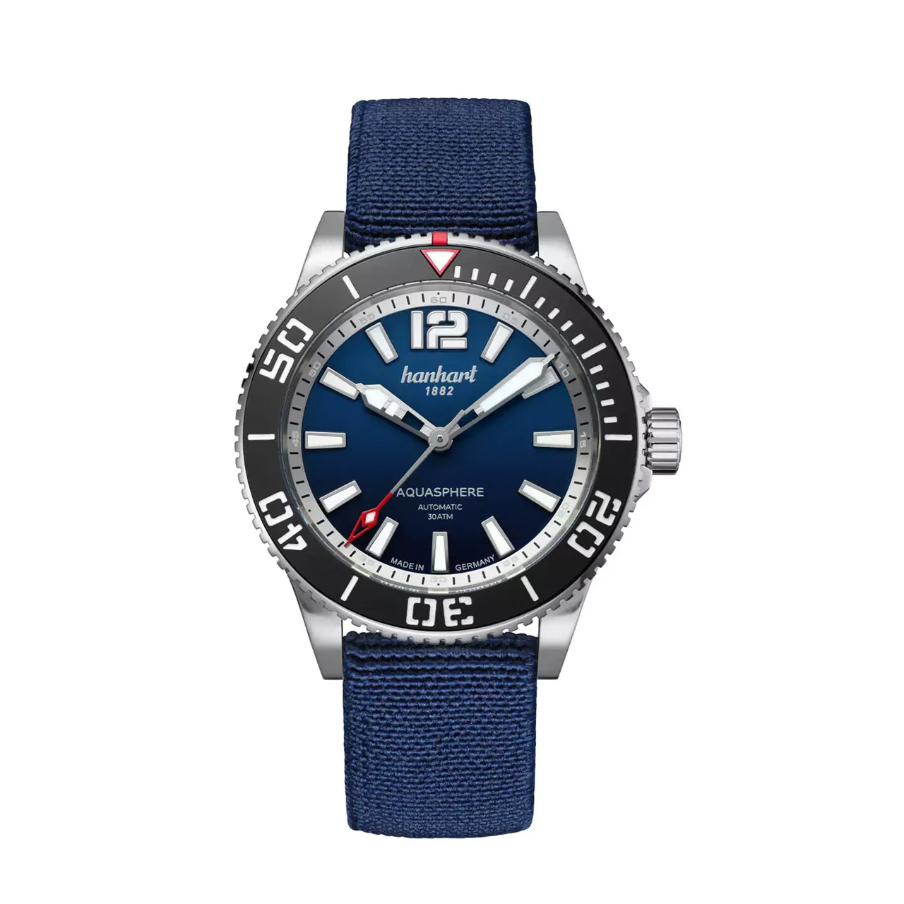 Hanhart Aquasphere H721.202-6428-1-2-1-2 42 mm kol saati