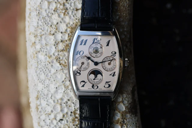 Franck Muller Ref. 7500 QP Cintre Curvex Perpetual Calendar kol saati