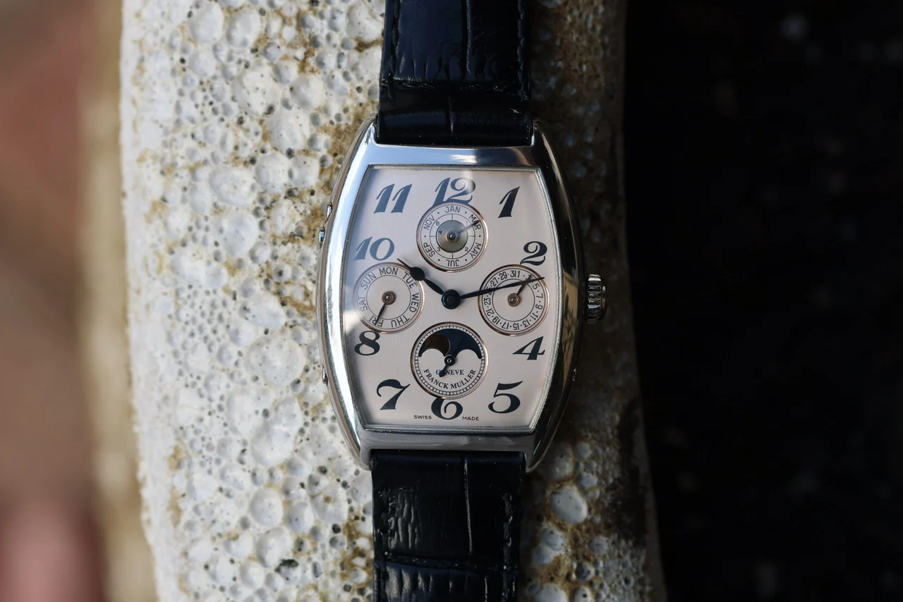 Franck Muller Ref. 7500 QP Cintre Curvex Perpetual Calendar 39 mm kol saati