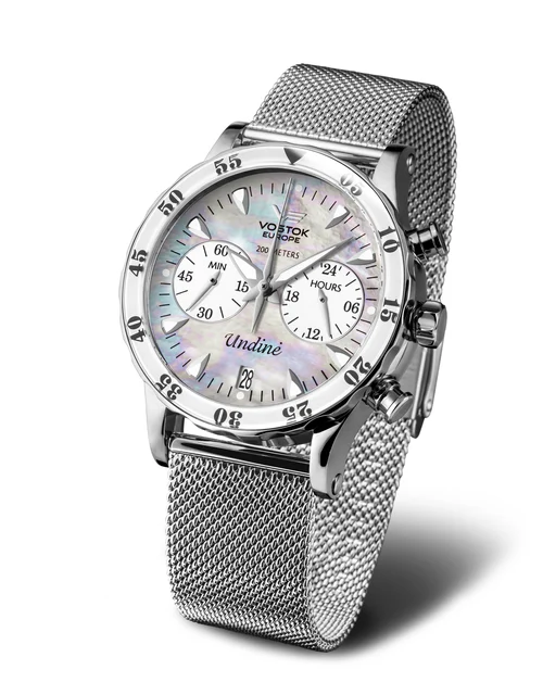 Vostok Europe Undiné VK64-515A671 Set with the Stainless Steel Mesh bracel kol saati