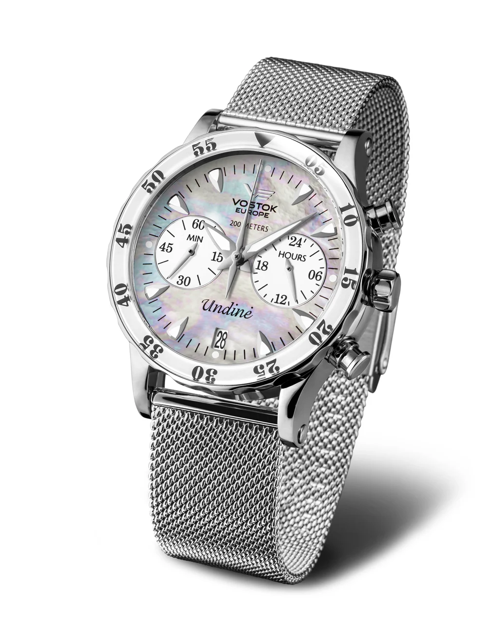 Vostok Europe Undiné VK64-515A671 Set with the Stainless Steel Mesh bracel 39 mm kol saati