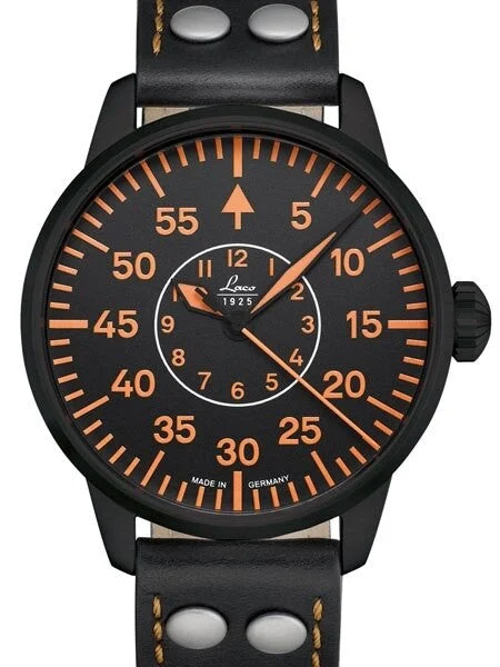 Laco Mantua Type B Dial Automatic Pilot Watch with Sapphire Crystal #861966PVD kol saati