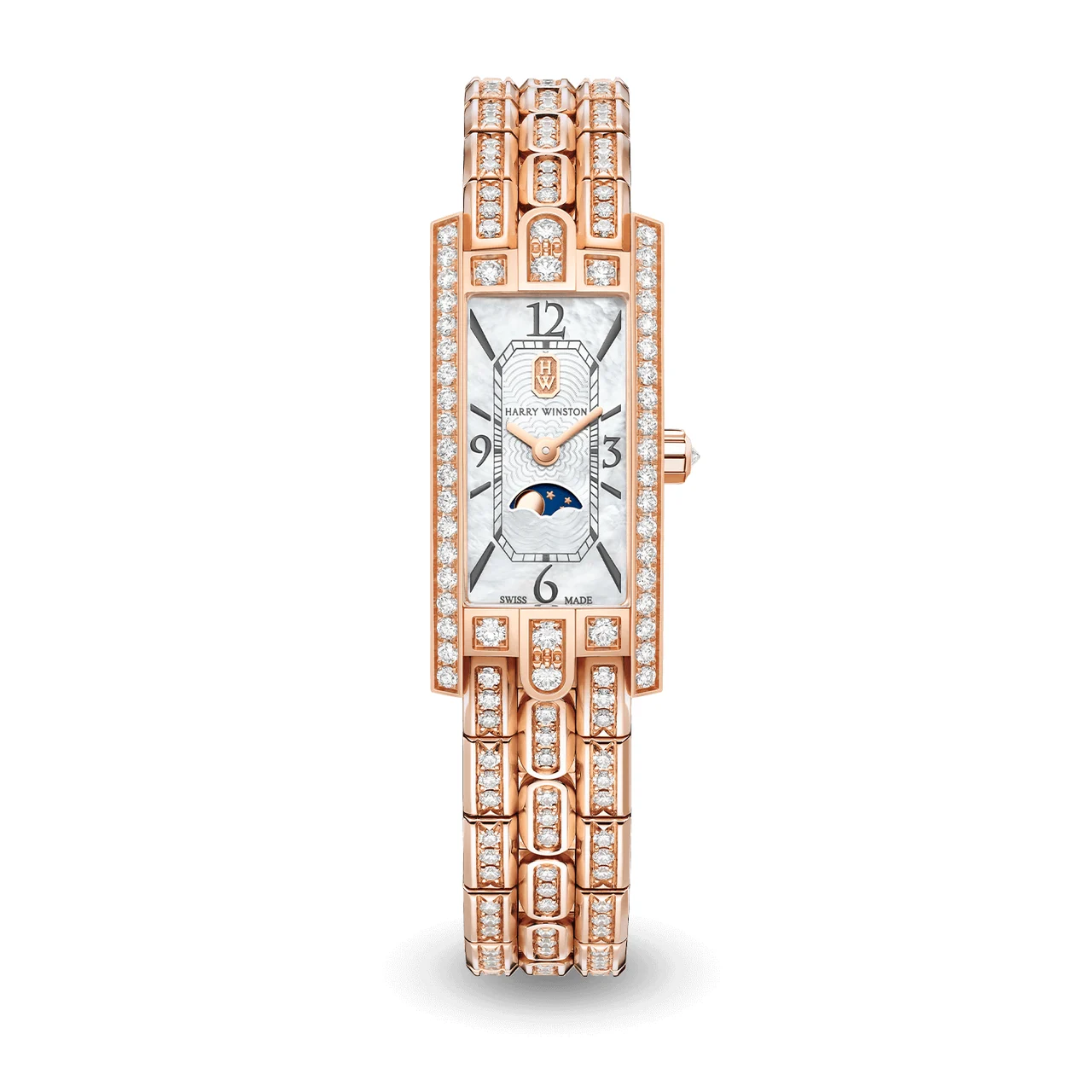 Harry Winston Avenue AVCQMP16RR003 32 mm kol saati